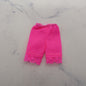 Stacie Doll Size Shorts Pink Bloomers Lace Trim Elastic Waist Above The Knee