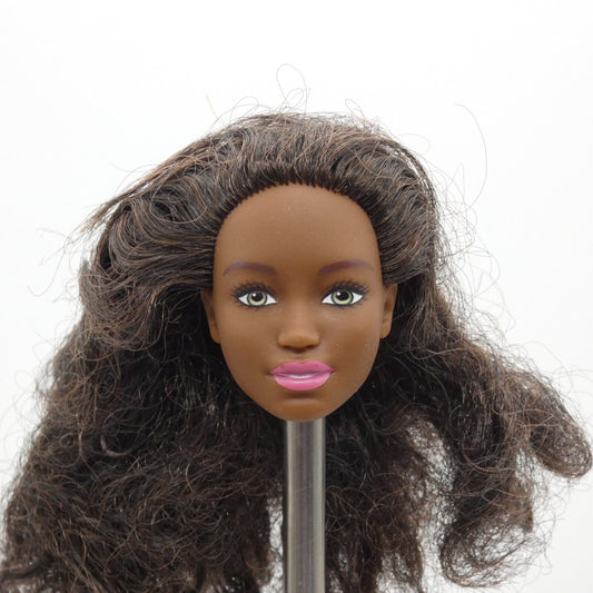 Barbie Career Surprise Doll Head AA Kim Face Green Eyes Dark Skin GLH63 2020