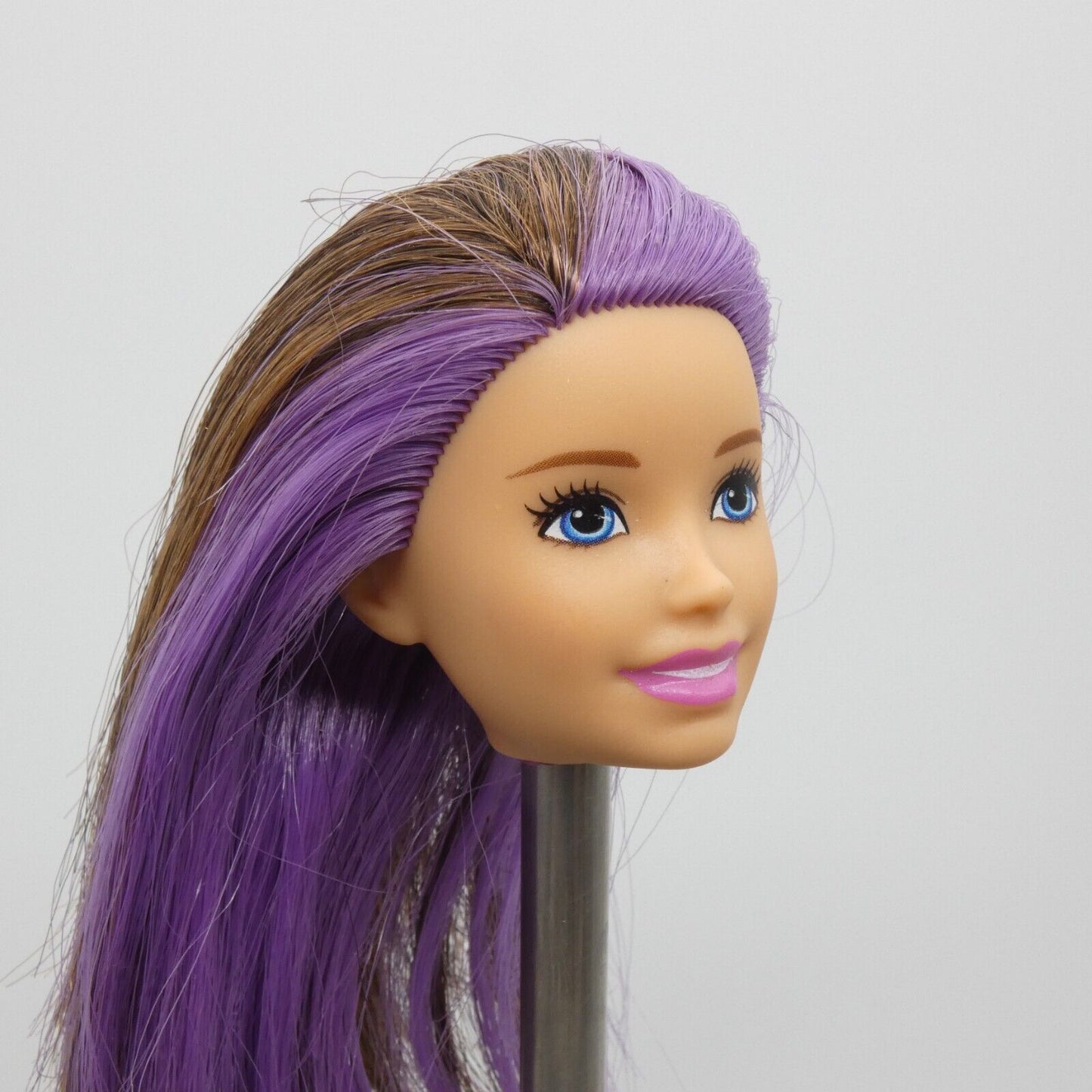 Barbie Skipper Babysitters Inc Doll Head Brown Purple Hair 2019 Mattel GFL38