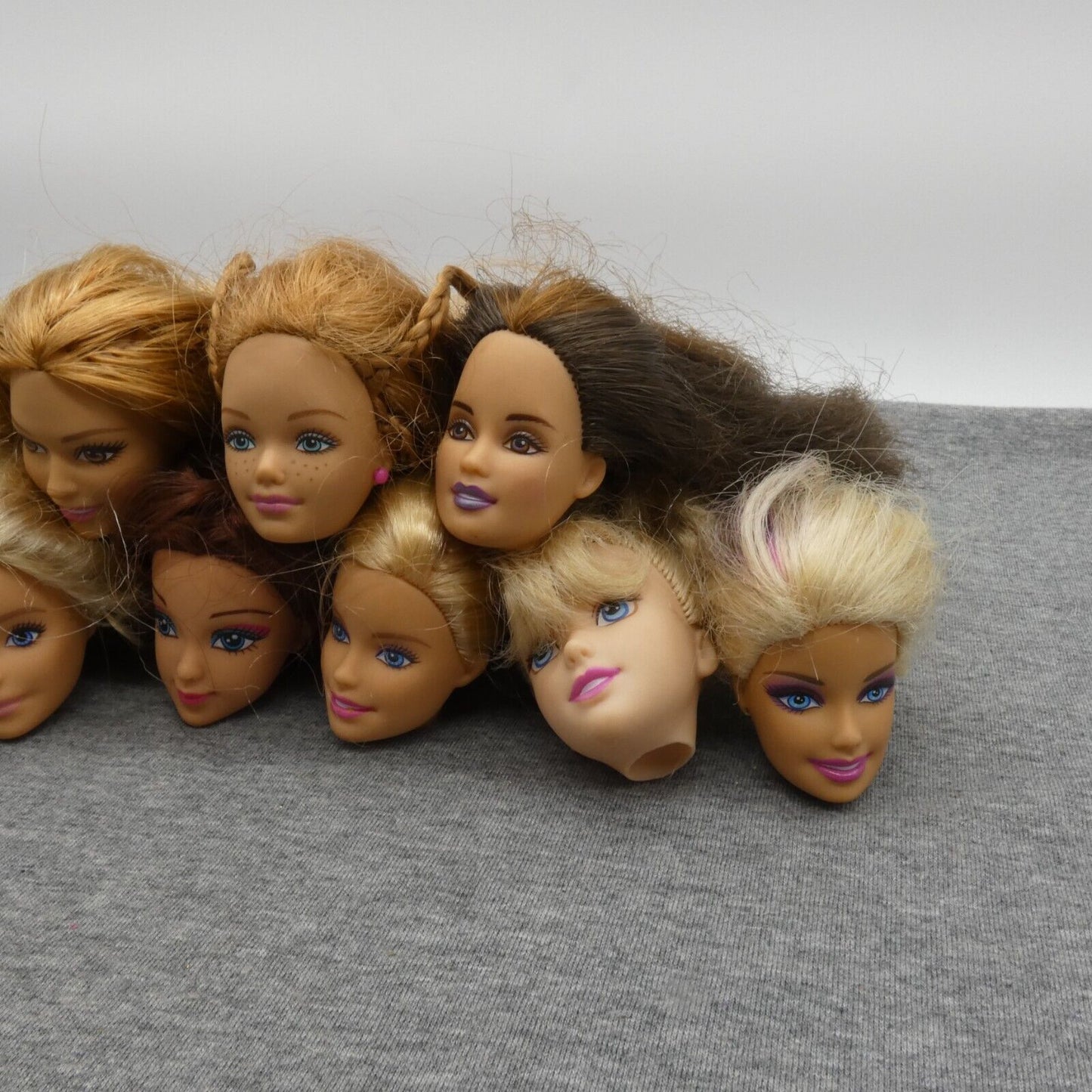 Barbie Size Doll Head Lot of 10 Pregnant Midge Teresa Millie Generation Girl