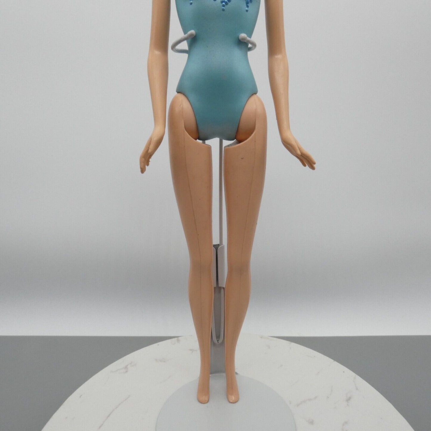 Barbie Doll Fashion Fever Body Turquoise Molded Bodysuit Straight Arms 2005