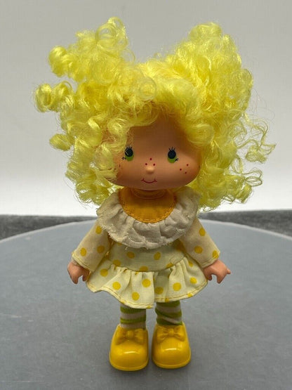 Strawberry Shortcake Lemon Meringue Doll Yellow Hair Outfit Shoes Tights VTG 5"