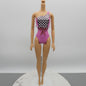 Barbie Beach Doll Body Only Pink Molded Bodysuit Heel Feet 2015 CFF12