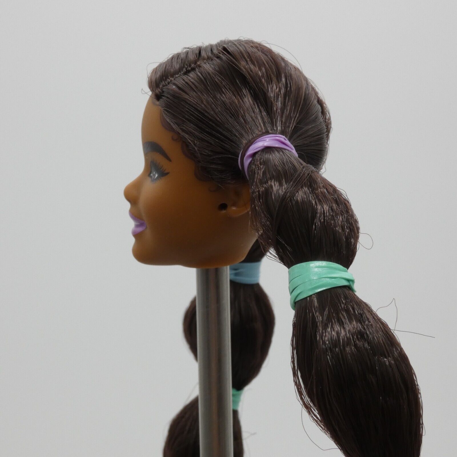 Barbie Extra 7 Doll Head Only Carnaval Face Pigtails African American 2021 GXF10