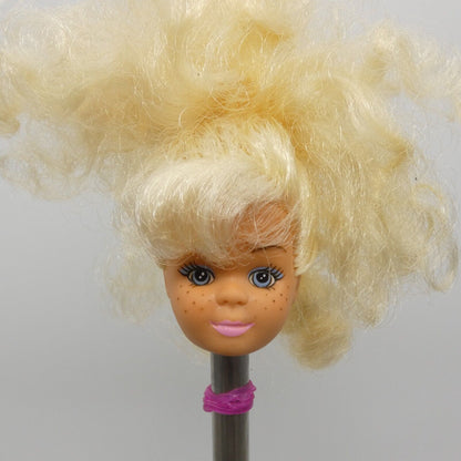 The Babysitters Club Karen Doll Head Only 6" Child Blonde Curly Hair 1991 Remco