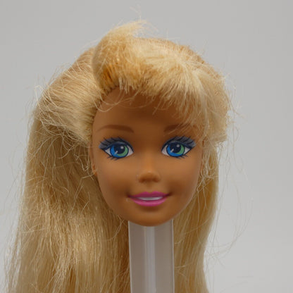 Barbie Sparkle Beach Doll Head Only Long Blonde Hair 1996 Mattel 13132 SuperStar