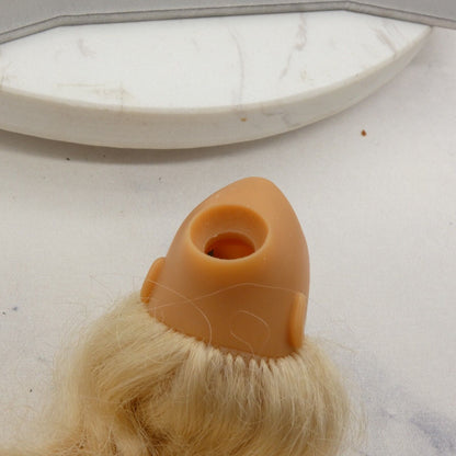 Barbie Western Fun Doll Head Only Long Blonde Wavy Hair 1989 Mattel 9932