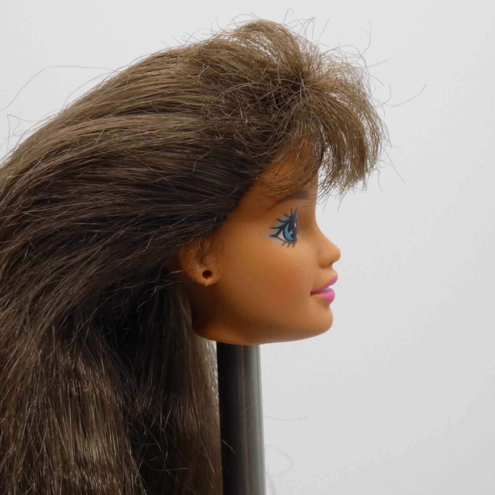 Barbie My First Princess Teresa Doll Head Only Brown Hair Crimped 1995 13066