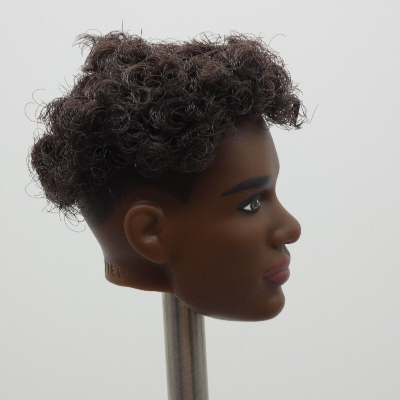 Barbie Looks 25 AA Doll Head Ken Basic Face Dark Skin Rooted Hair HRM17 2024