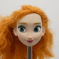 Disney Frozen Anna Doll Head Red White Hair Green Eyes Freckles Light Fair Skin