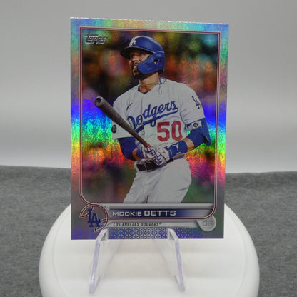 2022 Topps Chrome Mookie Betts Refractor Dodgers #100