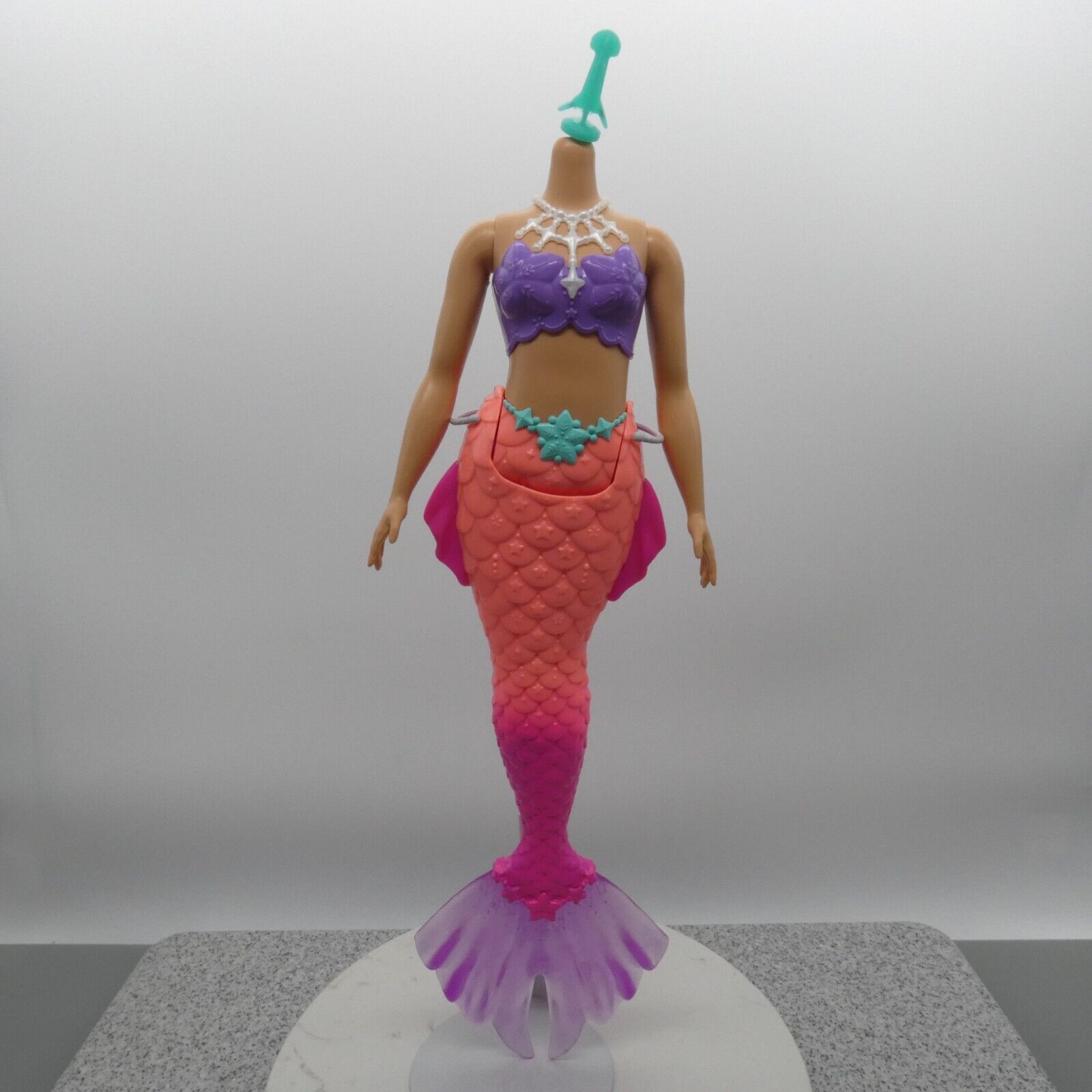 Barbie Dreamtopia Mermaid Doll Curvy Body Pink Purple Tail HGR09 Mattel 2022