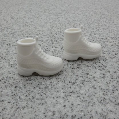 Barbie Doll Size Shoes White High Top Sneakers Gym Fit Made To Move Curvy Tall A