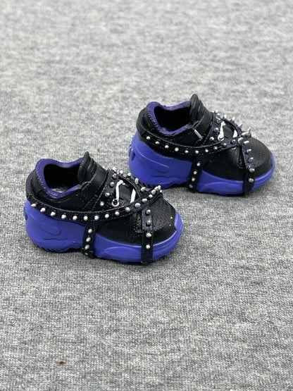 Shadow High Sock Shoes Sneakers Accessories Studio Black Spikes Purple Soles