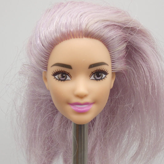 Barbie Fashionistas 054 Doll Head Olivia Face Purple Hair 2017 Tutu Cool DVX76