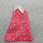 Barbie Doll Size Skirt Red Full Length Glittery Elastic Waist Nylon Fabric