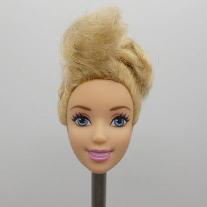 Disney Cinderella Doll Head Bun Bangs 2012 Swirling Lights Mattel X3960