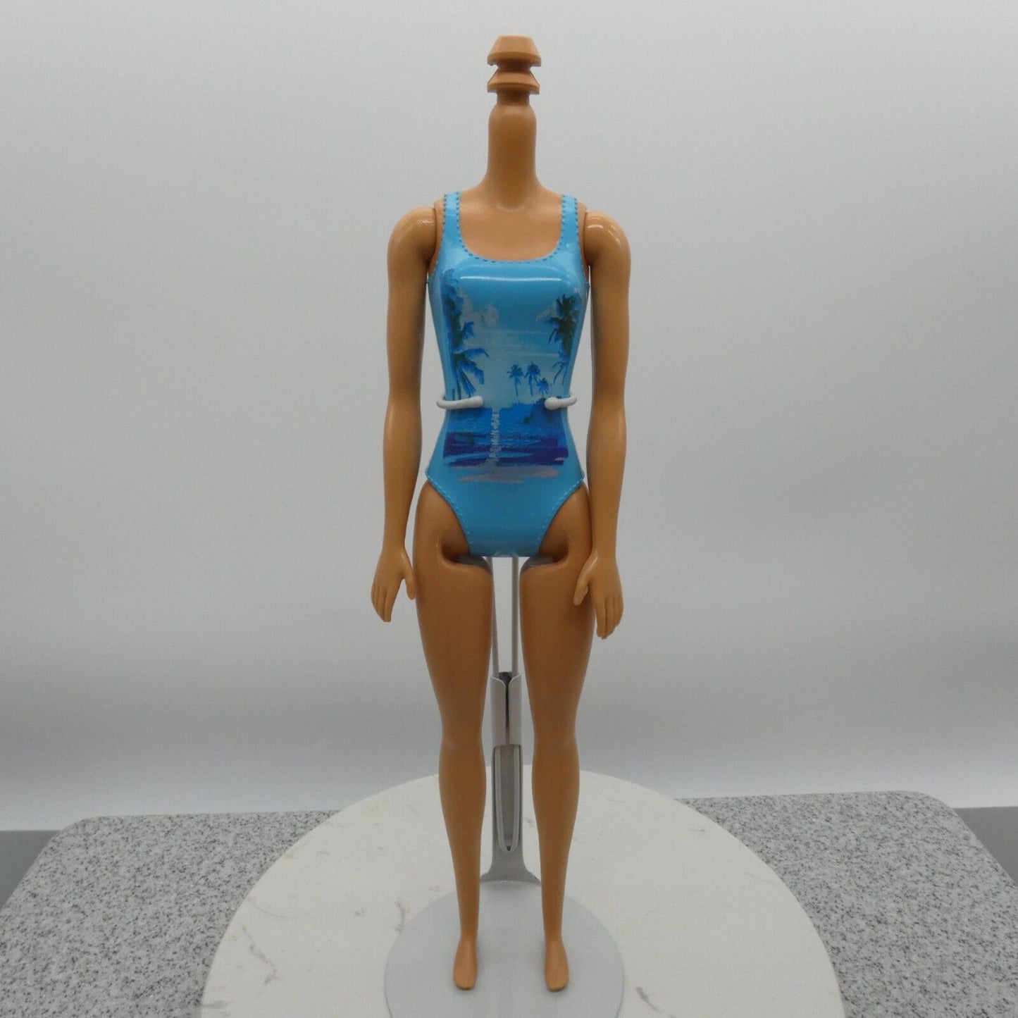 Barbie Beach Water Play Doll Body Molded Swimsuit Medium Light Skin 2016 DGT81