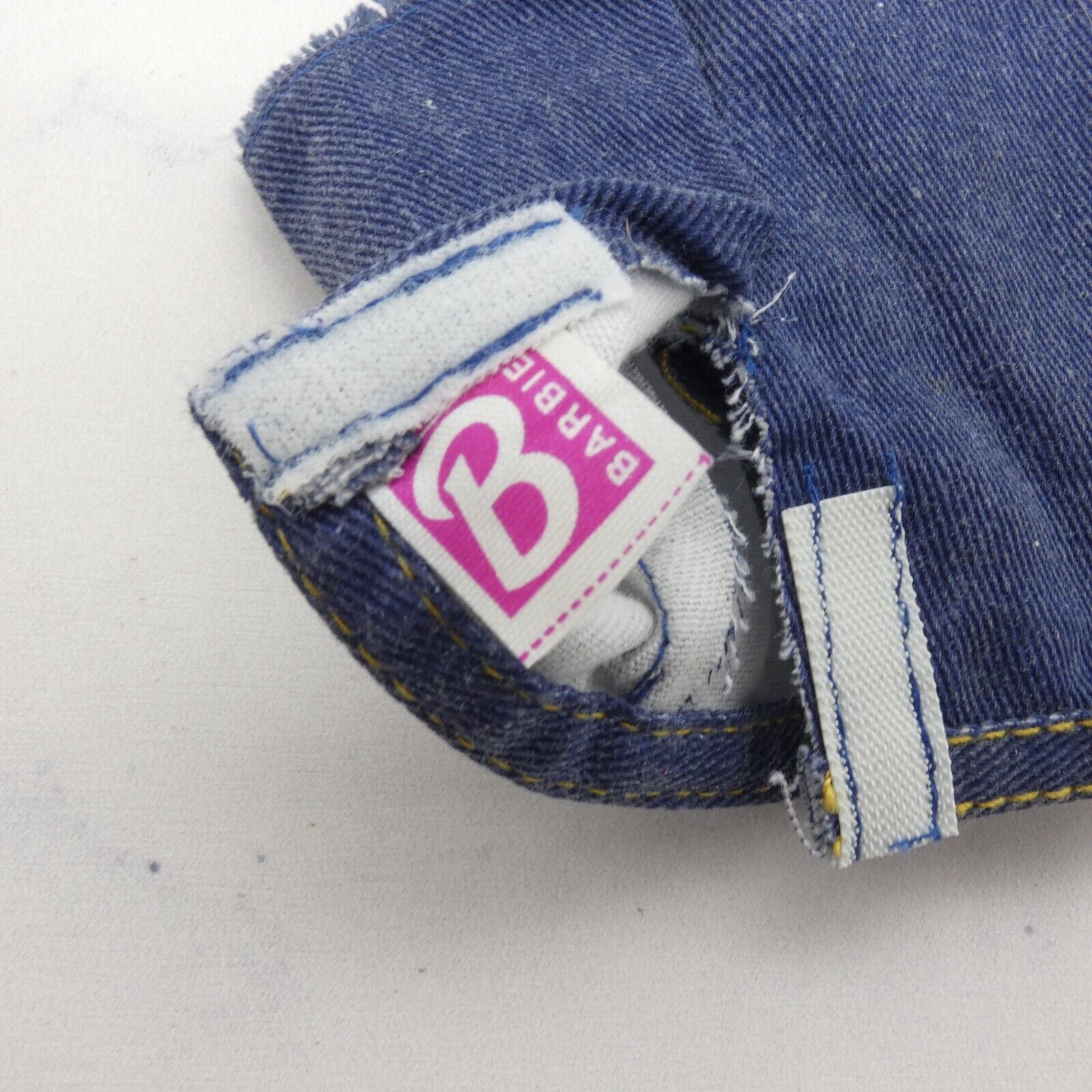 Barbie Curvy Doll Shorts Blue Jean Denim Like Knee Length Raw Hem Genuine Mattel