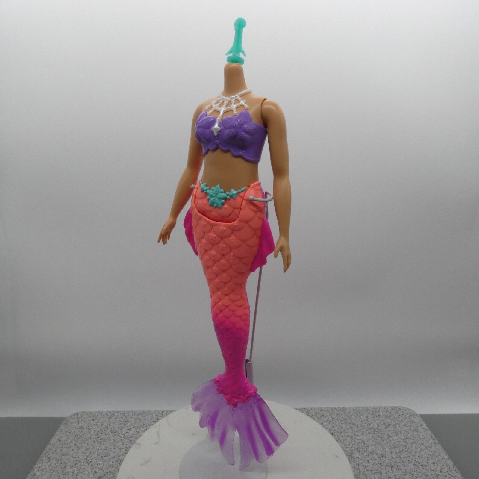 Barbie Dreamtopia Mermaid Doll Curvy Body Pink Purple Tail HGR09 Mattel 2022