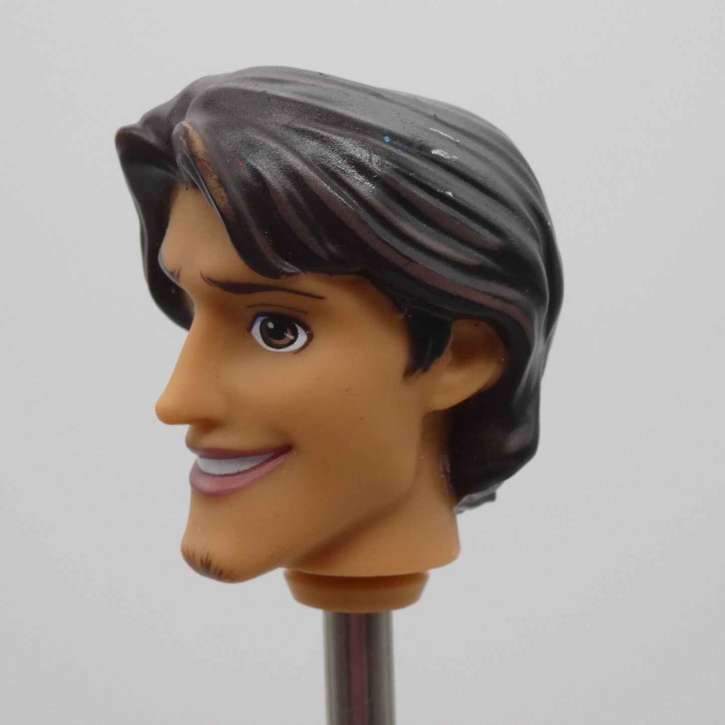 Disney Tangled Eugene Flynn Rider Doll Head Only Black Hair Goatee Mattel