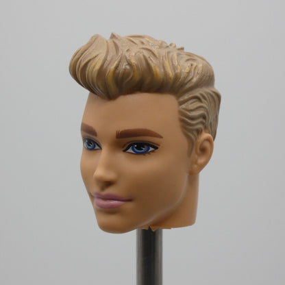 Barbie Beach Ken Ryan Doll Head Only Molded Blonde Hair 2016 Mattel DGT83