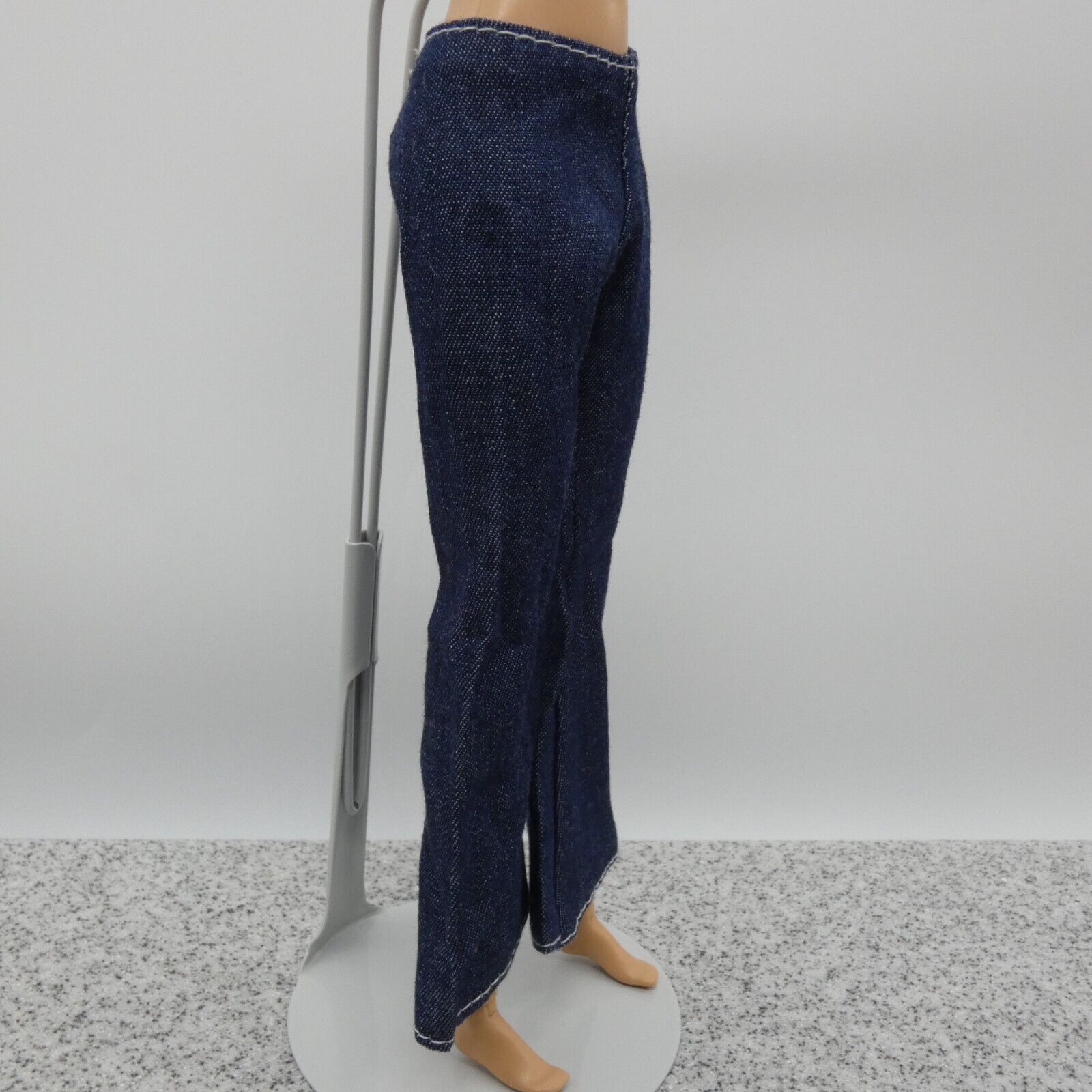 Barbie Doll Size Pants Blue Jean Denim Like Flared Wide Leg Boot Cut Clone