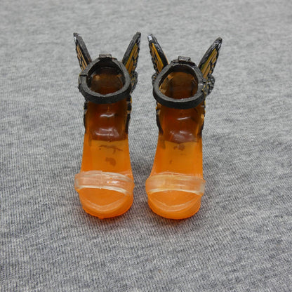 Rainbow High Poppy Rowan Series 1 Doll Shoes Orange Platform Heels Butterflies M