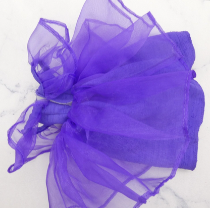 Barbie Doll Dress Purple Gown Cold Shoulder Ruffle Tulle Rhinestones 90s Mattel