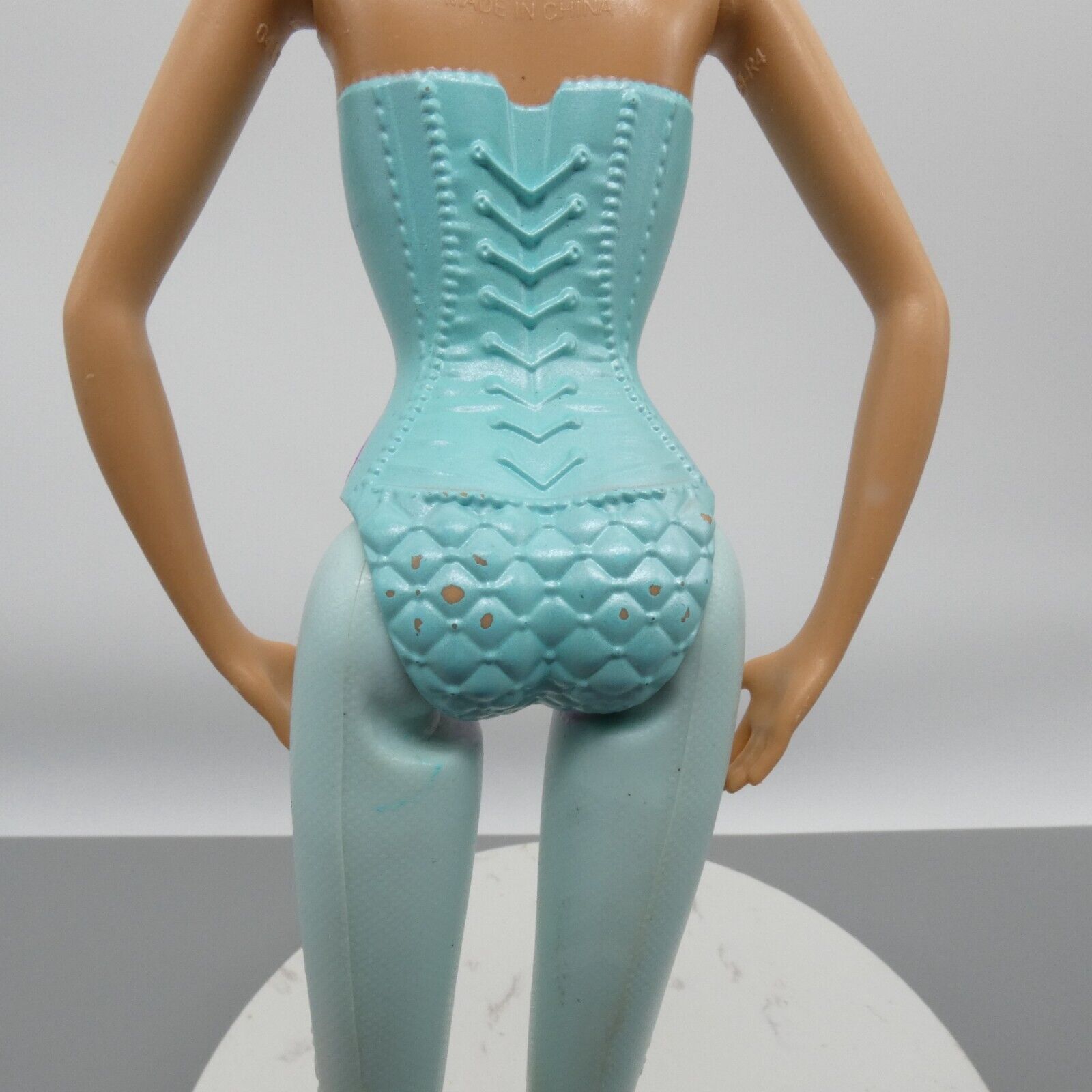 Barbie Fairytale Magic Ballerina Doll Body Aqua Ombre Molded Bodysuit 2103 BCP13