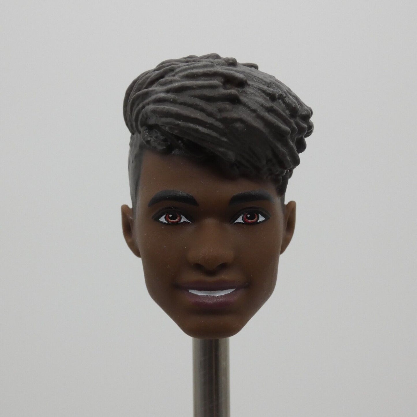 Barbie Fashionistas Ken Doll Head Spiky Quiff AA Dark Skin Tone 2022 HBV03 04