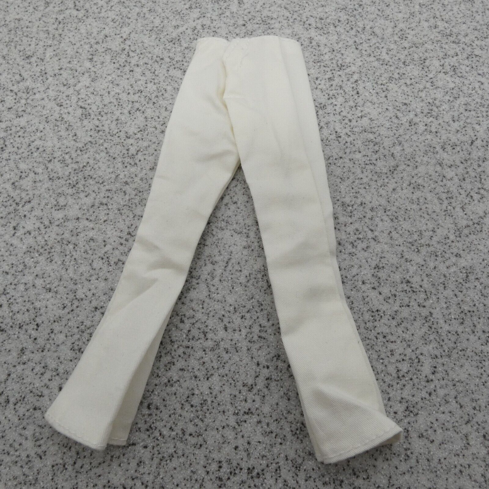 Barbie Doll Size Pants White Slacks Trousers Chinos Flared Leg Boot Cut Clone