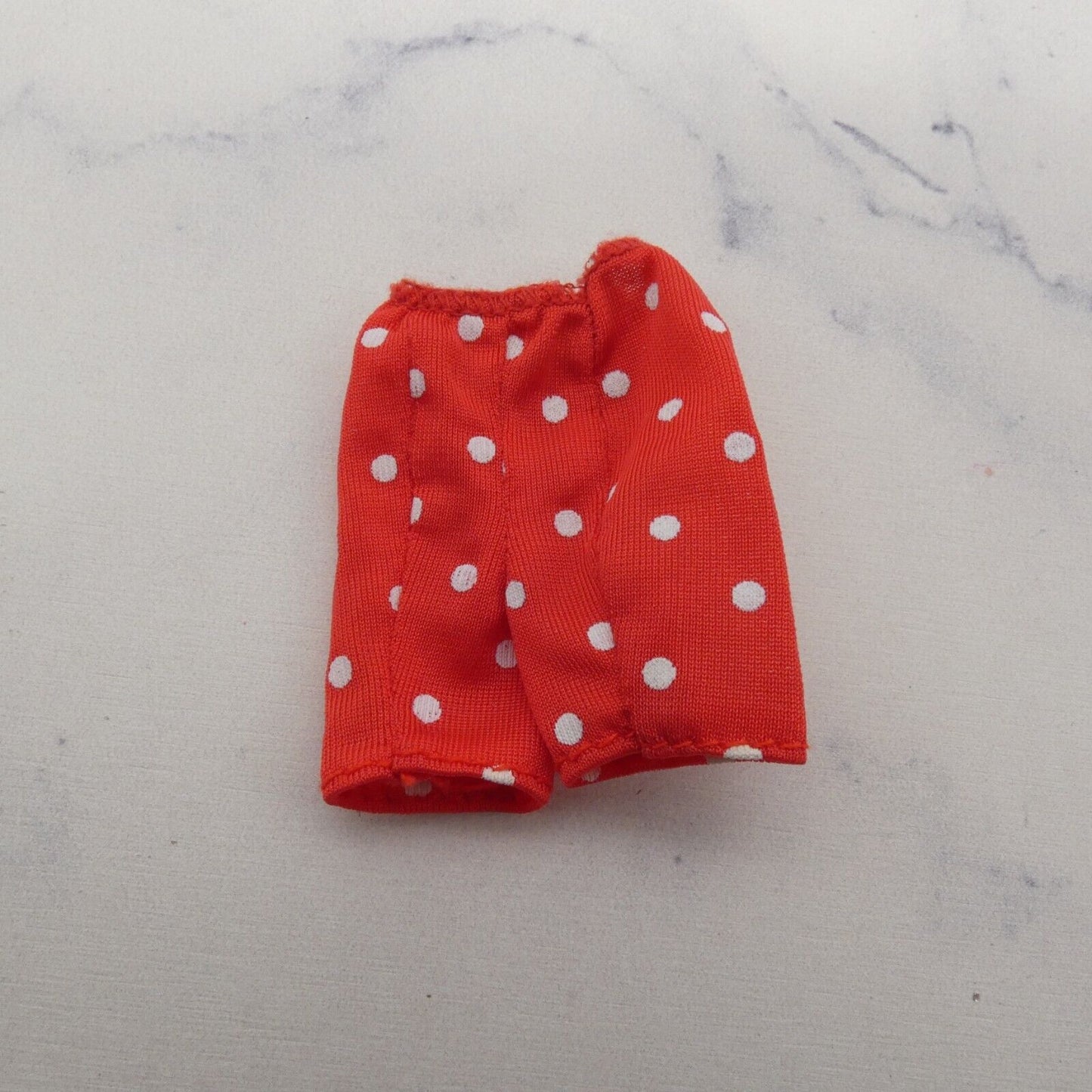 Stacie Doll Size Shorts Red White Polka Dot Elastic Waist Flex Fabric