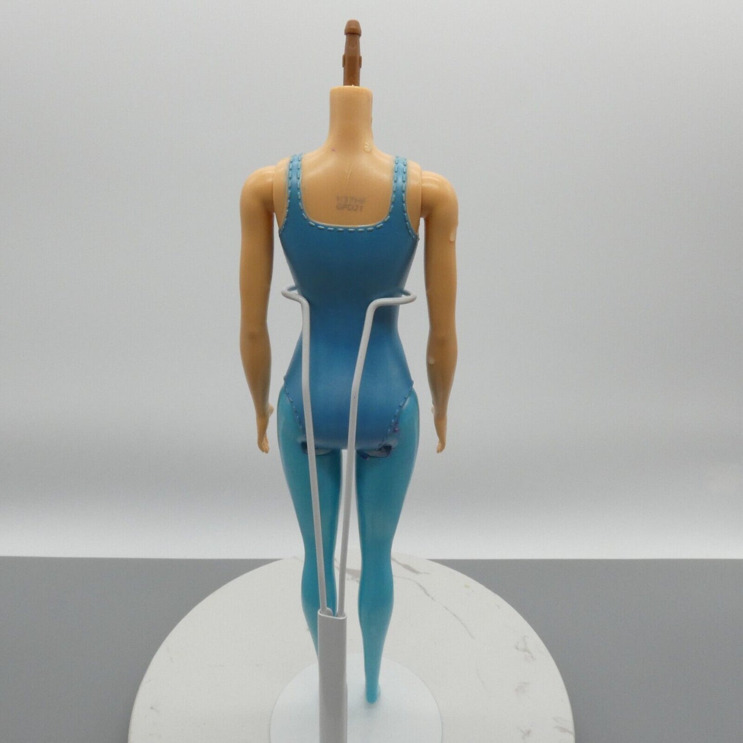 Barbie Color Reveal Doll Body Teal Blue Molded Bodysuit Straight Arms 2021 GPD21