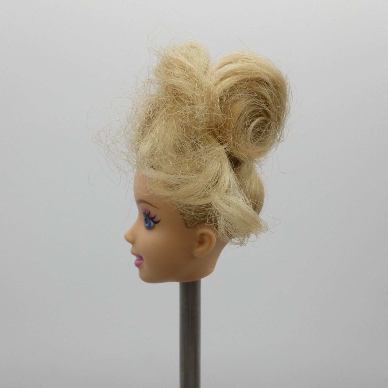 Disney Cinderella Doll Head Only Blonde Hair Long Bangs 2012 Mattel X2843