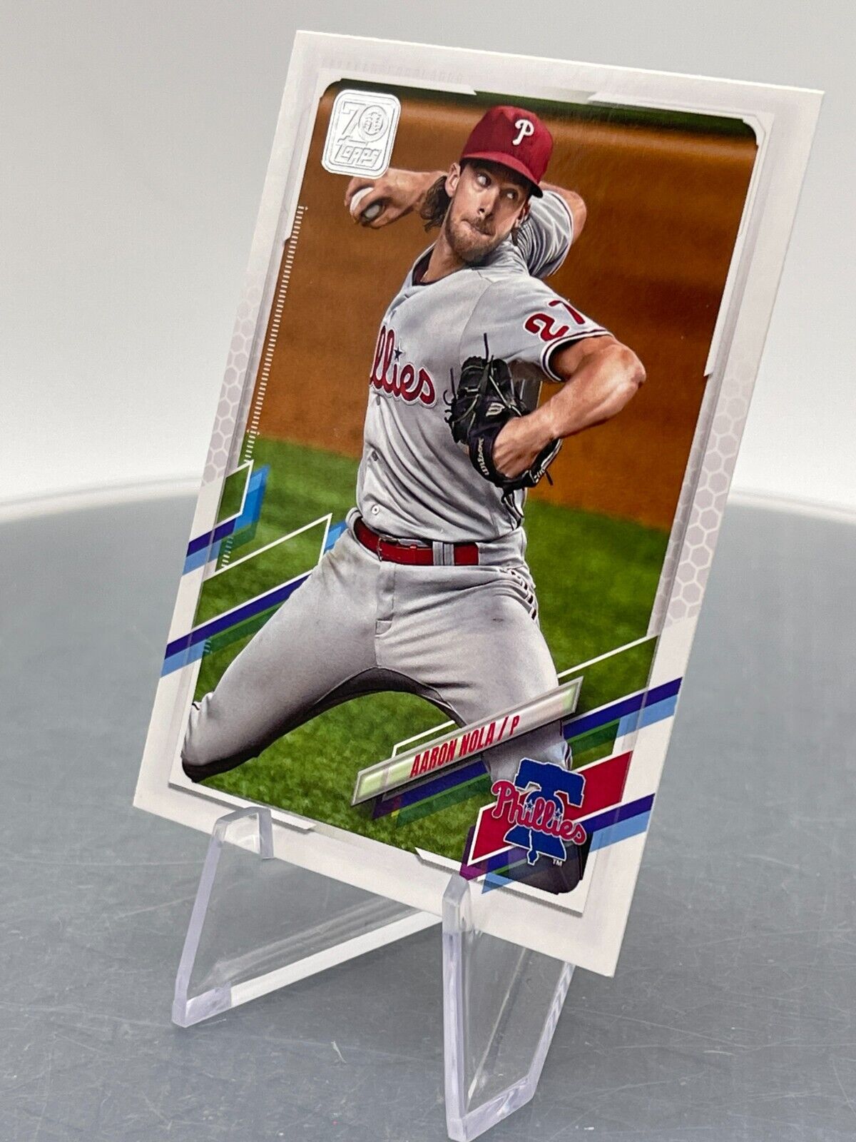 Aaron Nola 2021 Topps Series Two #537 Philadelphia Phillies Pitcher