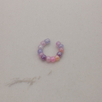 Pink Bangle Bracelet for Barbie Integrity Toys Doll Size Beaded Purple White