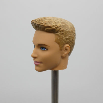 Barbie Fashionistas Ken Doll Head Molded Blonde Kieran Face 2013 Mattel BFW10