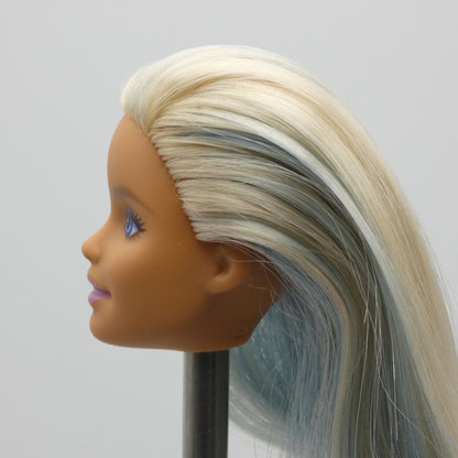 Barbie Fashionistas 120 Doll Head Only Millie Blonde Blue Hair 2019 FXL53 Mattel