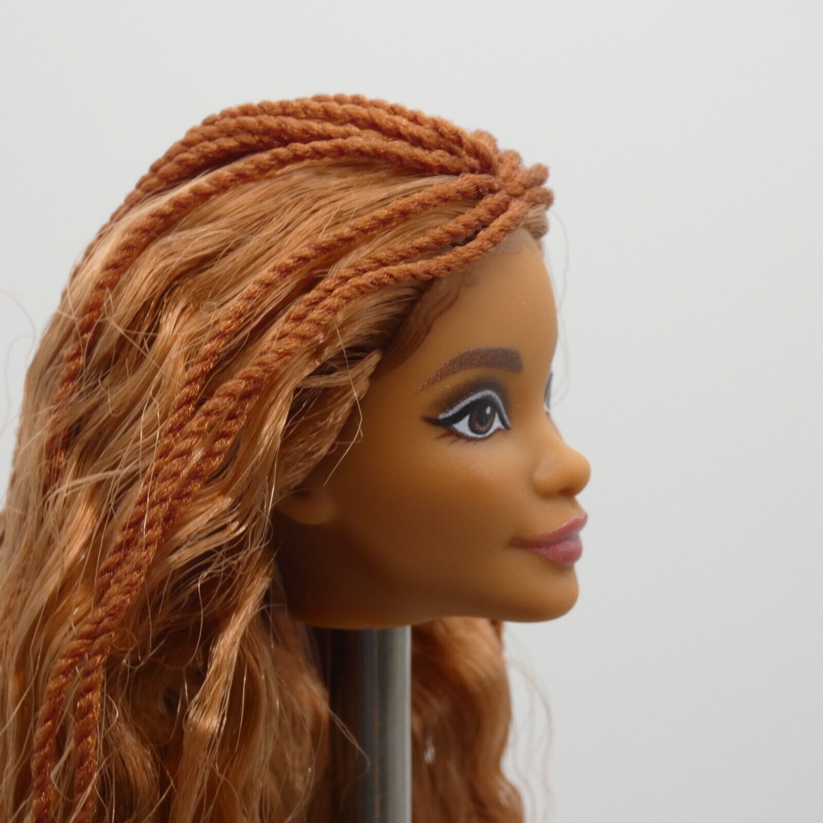 Disney Little Mermaid Live Action Ariel Doll Head Red Hair Medium Light Skin