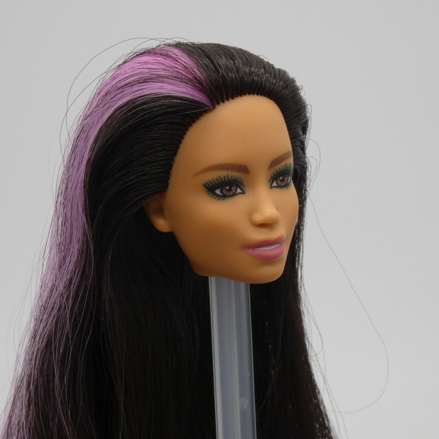 Barbie Color Reveal Watermelon Doll Head Crystal Face Black Purple Hair 2022