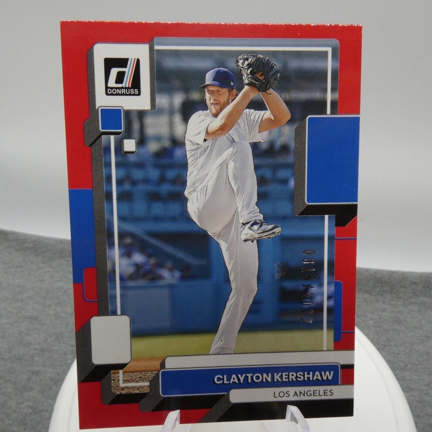 2022 Panini Donruss - Red #85 Clayton Kershaw Numbered 0315/2022