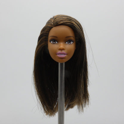 Barbie African American Doll Head Asha Face Medium Skin Baby Doctor GKH24