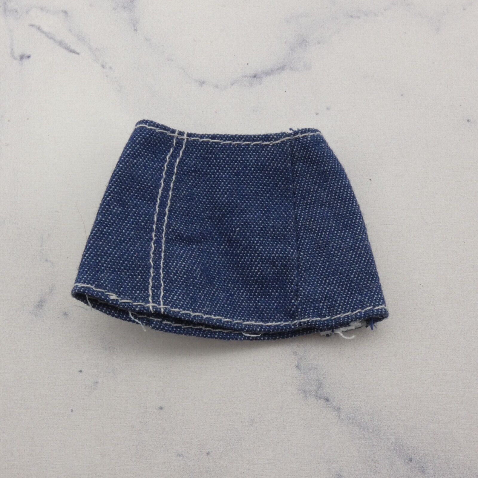 Barbie Doll Size Skirt Blue Jean Denim Like Clone