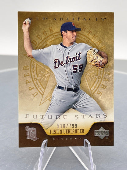 2005 Upper Deck MLB Artifacts #237 Justin Verlander Future Stars Numbered / 799