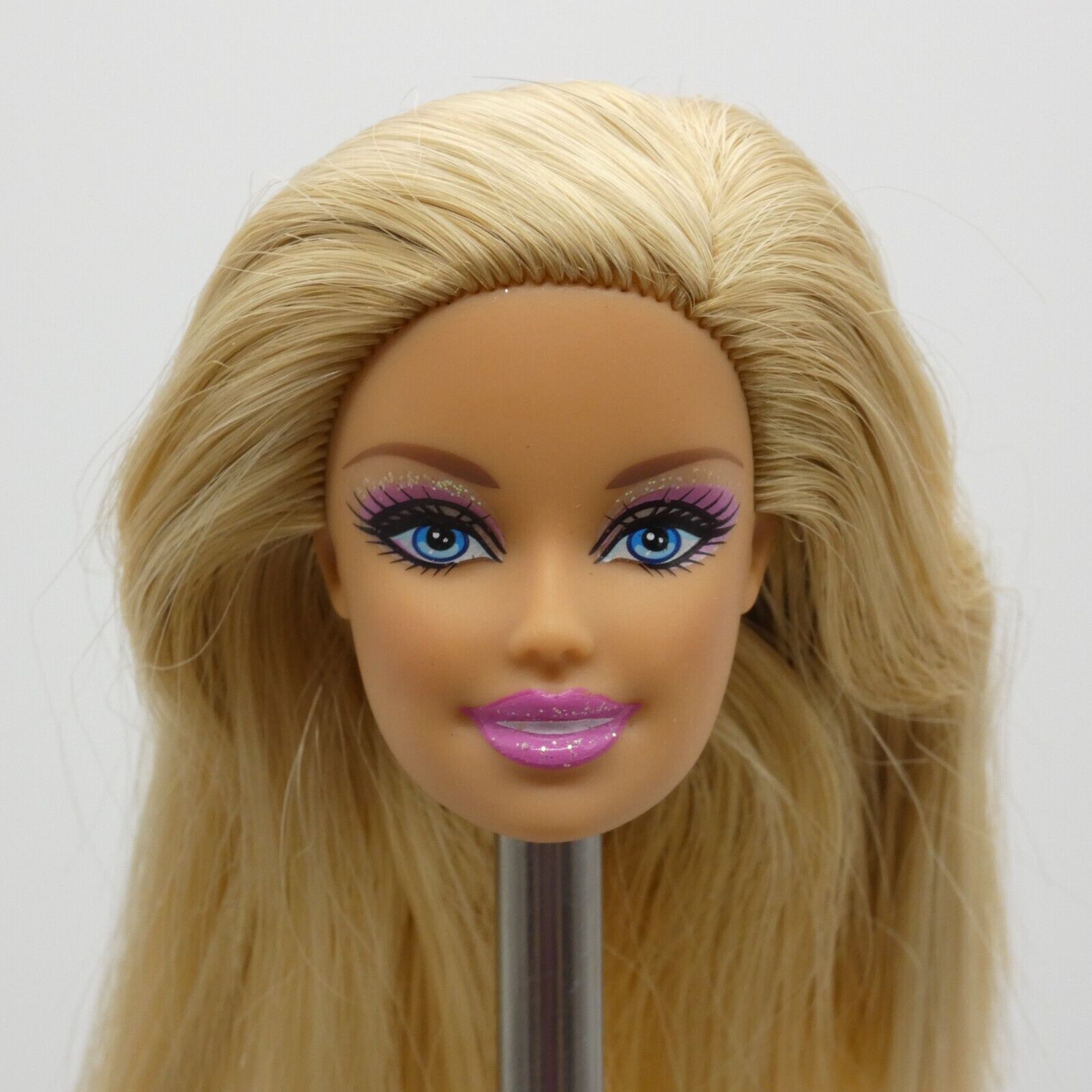 Barbie Fashionistas Doll Head Only Generation Girl CEO Face Blonde Glitter