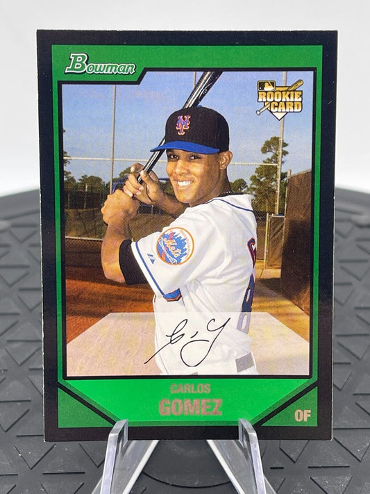 2007 Bowman Carlos Gomez Rookie New York Mets Rookie Draft Card #BDP36