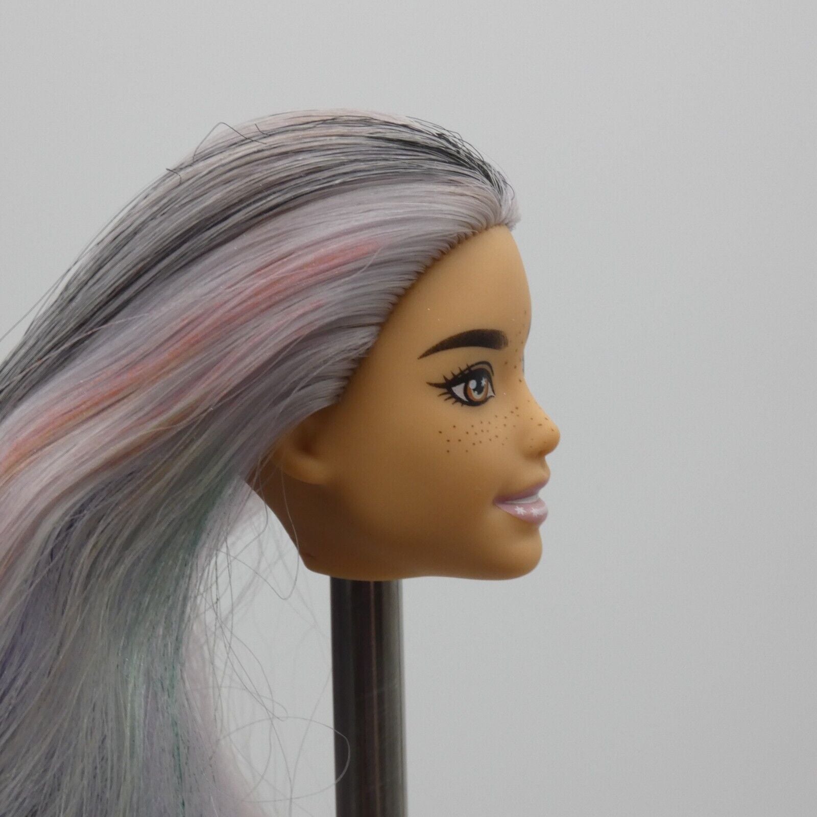 Barbie Cutie Reveal Polar Bear Doll Head Olivia Face Medium Light Skin Freckles