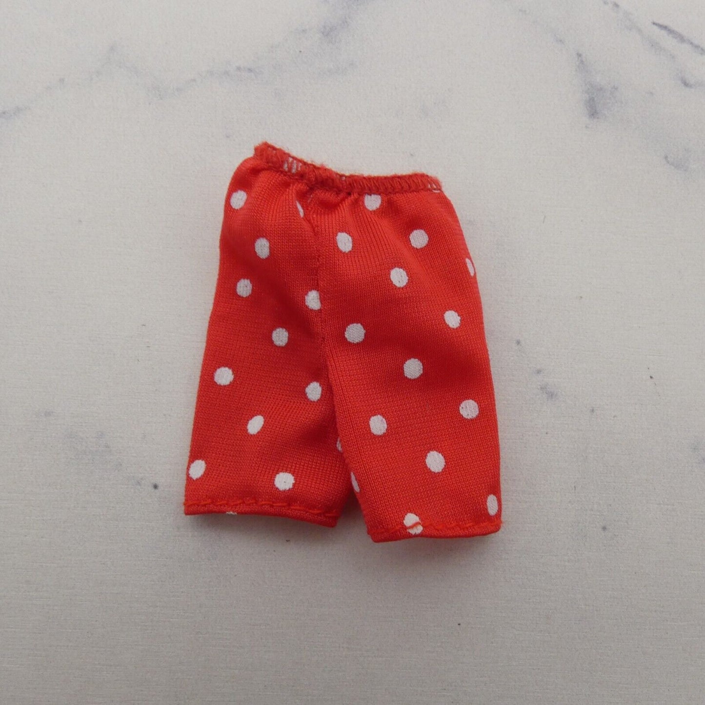 Stacie Doll Size Shorts Red White Polka Dot Elastic Waist Flex Fabric