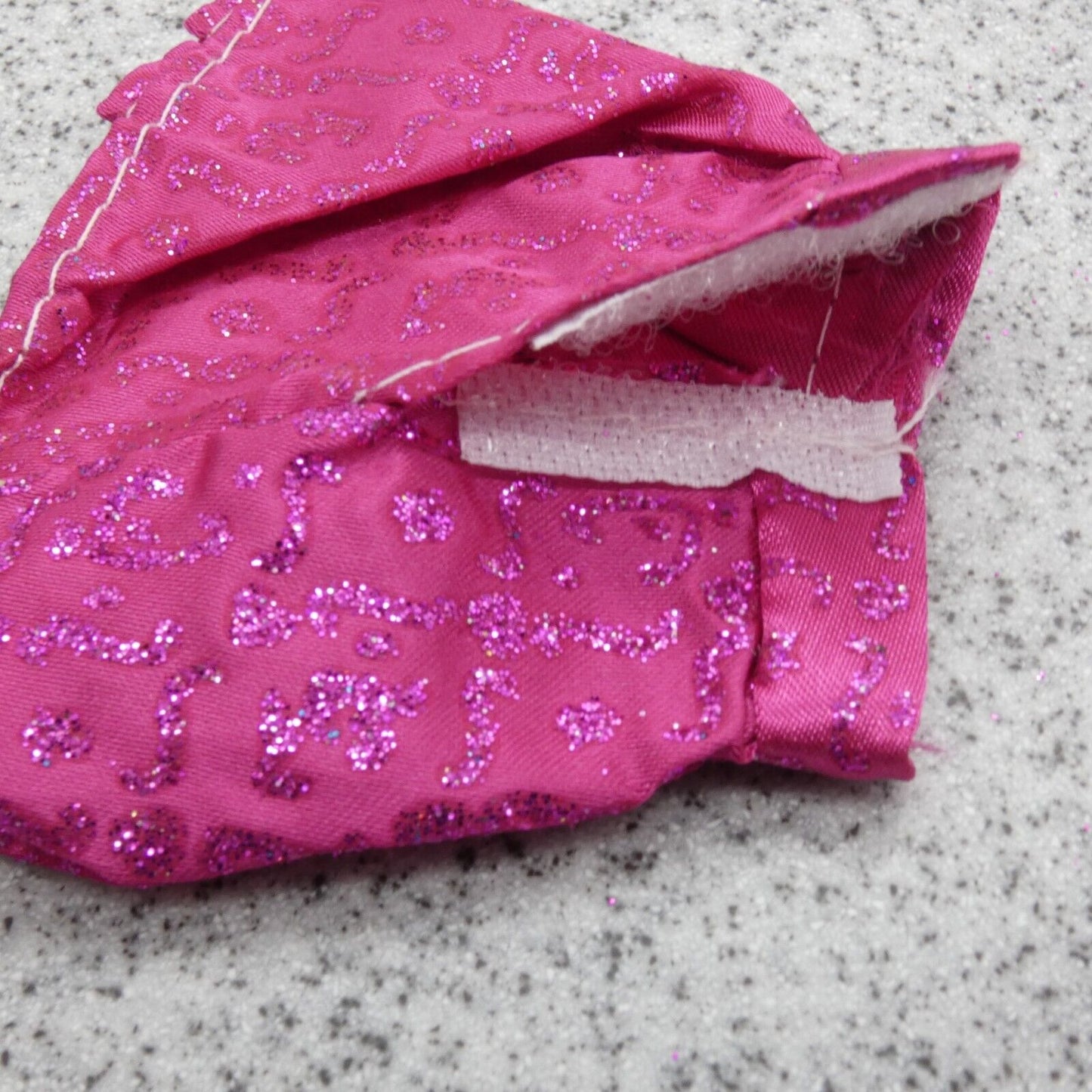 Barbie Doll Size Bikini Swimsuit Two Piece Magenta Pink Sequins Skirt B1 Clone